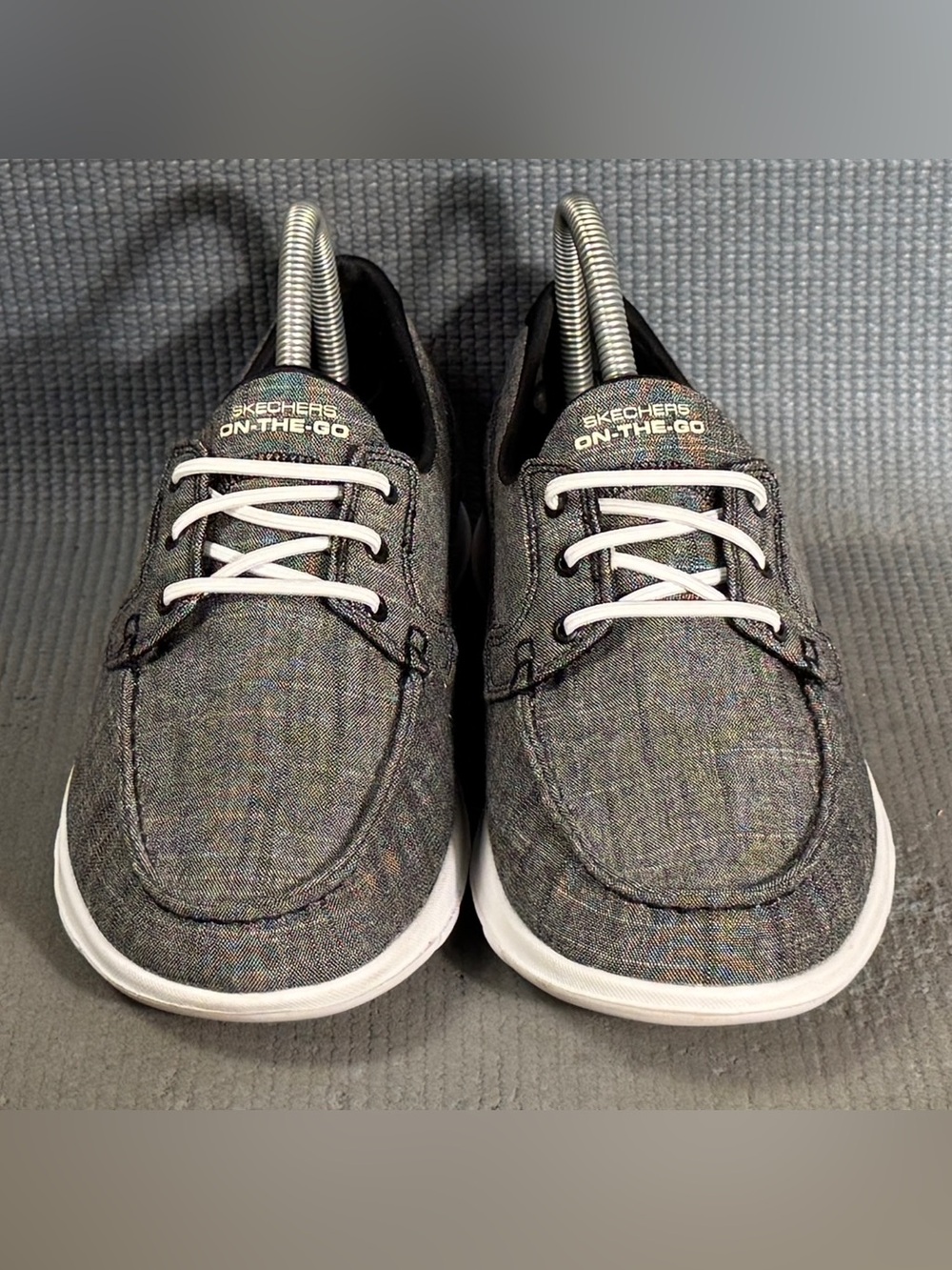 Skechers Women's Go Walk Lite Isla Boat Shoes  Gray Size 8.5 - Picture 3 of 9